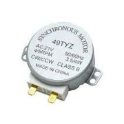 Мотор вращения тарелки СВЧ 21 В, 3,5/4 Вт, 50/60 Гц, высота вала 14,4 мм